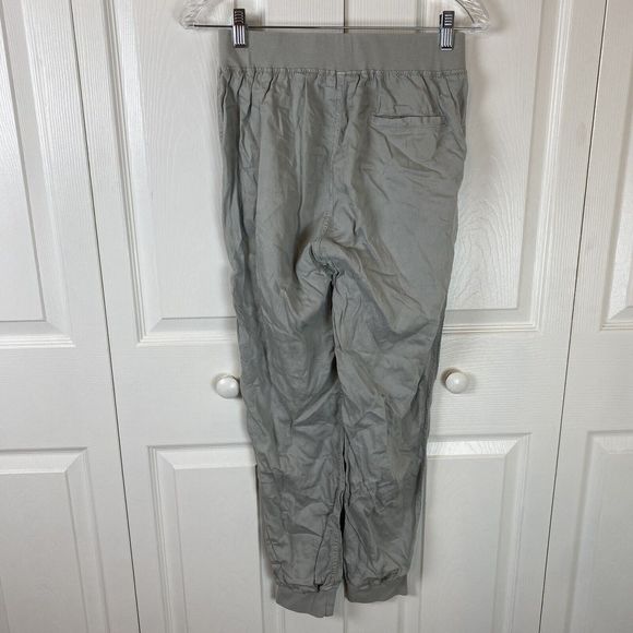 Faherty S Gray Arlie Joggers‎ Pull On Linen Blend Tapered Pants Day - Picture 6 of 8